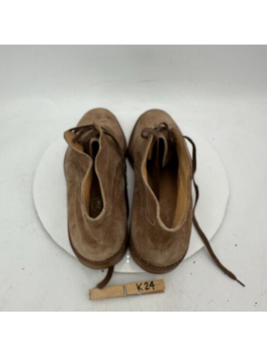 Salvatore Ferragamo Men 12 Brown Suede Plain Toe Lace Up Chukka Boot Italy main image 13